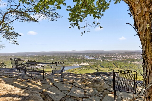 1116 Cumberland Rd, Chattanooga, TN 37419 - view of patio featuring a water and mountain view