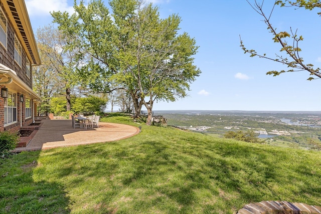 1116 Cumberland Rd, Chattanooga, TN 37419 - view of green lawn with a patio area and a water view
