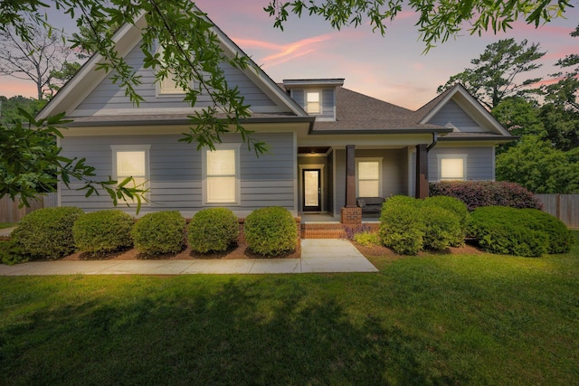 7310 Huntley Ln, Chattanooga, TN 37421 - view of front of property with covered porch and a shingled roof