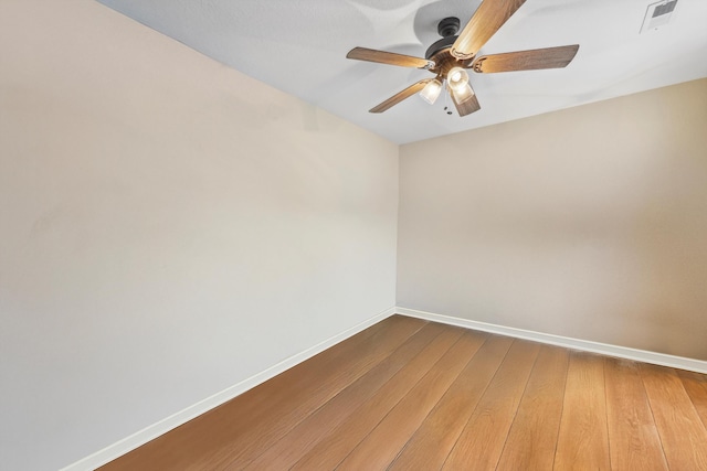 548 Flagstone Dr, Rossville, GA 30741 - empty room with baseboards, ceiling fan, and hardwood / wood-style floors