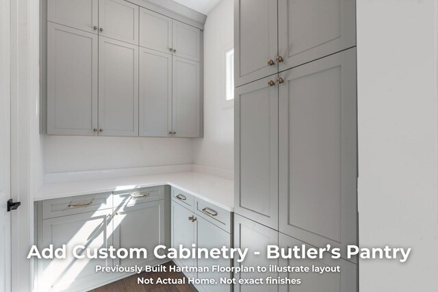 3070 Galena Cir Unit 830, Chattanooga, TN 37419 - kitchen featuring gray cabinetry and light countertops