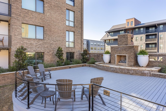 200 Manufacturers Rd Apt 339, Chattanooga, TN 37405 - view of patio featuring exterior fireplace