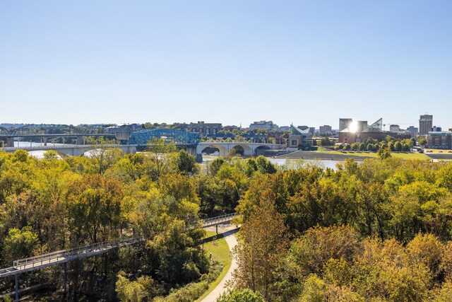 200 Manufacturers Rd Apt 339, Chattanooga, TN 37405 - aerial view of a notable bridge and a nearby body of water