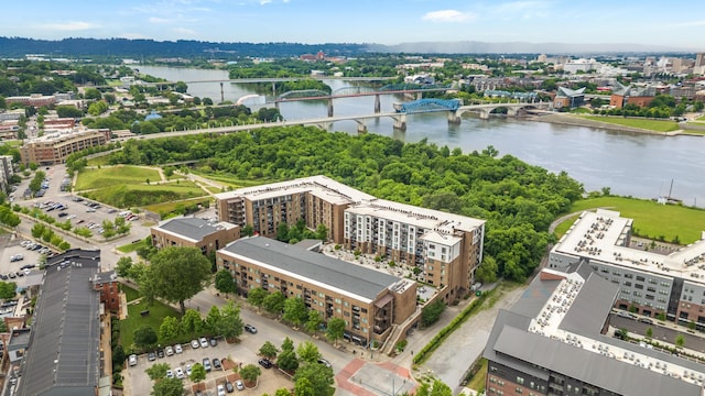 200 Manufacturers Rd Apt 339, Chattanooga, TN 37405 - drone / aerial view of a notable bridge and a large body of water