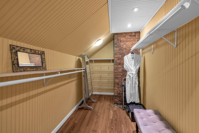 122 Hilltop Dr, Chattanooga, TN 37411 - walk in closet with wood finished floors and lofted ceiling