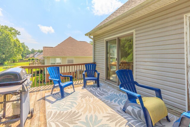 8369 Shadetree Ln, Ooltewah, TN 37363 - deck with a grill