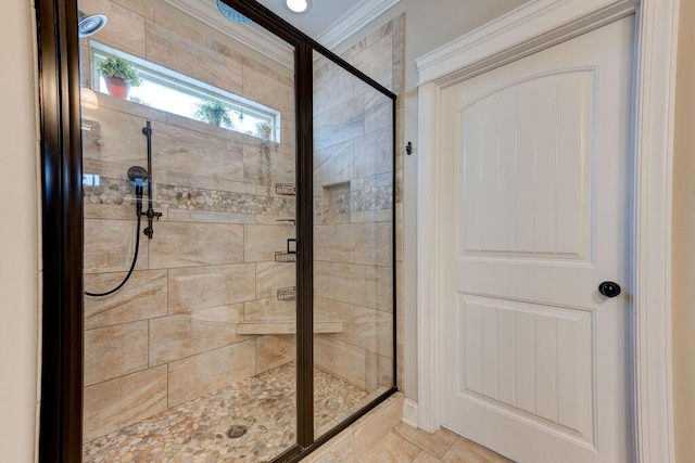 536 Live Oak Rd, Ringgold, GA 30736 - full bathroom with a shower stall and crown molding