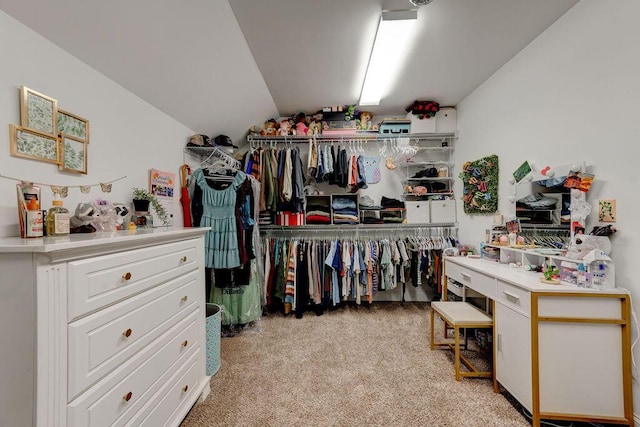 536 Live Oak Rd, Ringgold, GA 30736 - walk in closet with light carpet and vaulted ceiling