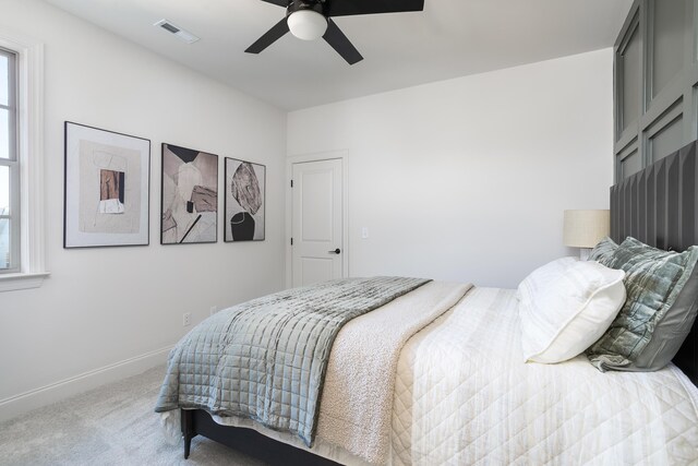 322 Fox Gap Ln, Hixson, TN 37343 - bedroom featuring carpet floors, a ceiling fan, and baseboards