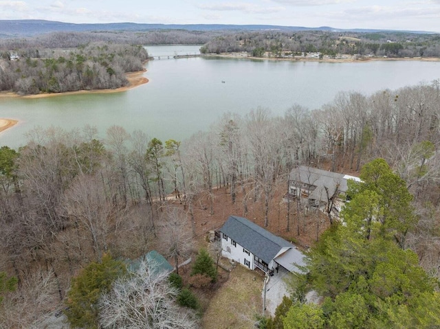 15033 Log Cabin Ln, Soddy Daisy, TN 37379 - view of subject property with a nearby body of water and a forest