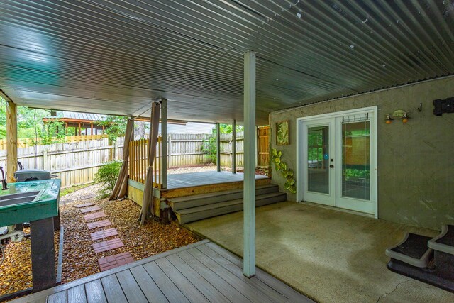 7429 Irongate Dr, Hixson, TN 37343 - wooden terrace with a patio