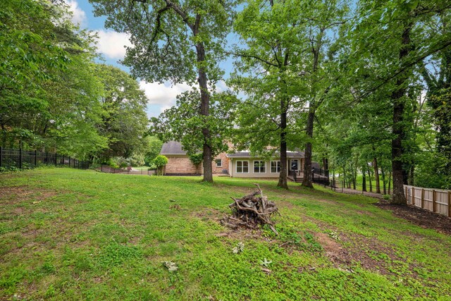 9416 Royal Mountain Dr, Chattanooga, TN 37421 - view of yard featuring a fire pit