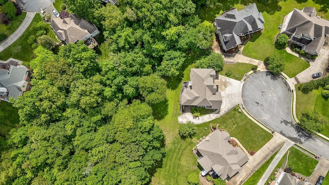 aerial view of residential area