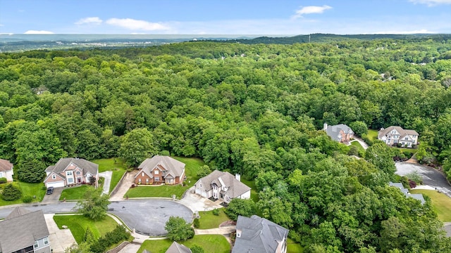 aerial perspective of suburban area featuring a forest