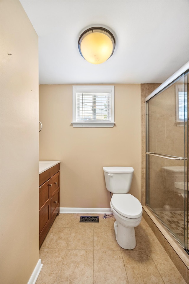 3502 Oak Ridge Dr, Chattanooga, TN 37415 - full bathroom with vanity, a stall shower, and healthy amount of natural light