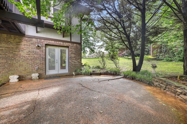 7470 Twin Brook Dr, Chattanooga, TN 37421 - view of patio with french doors