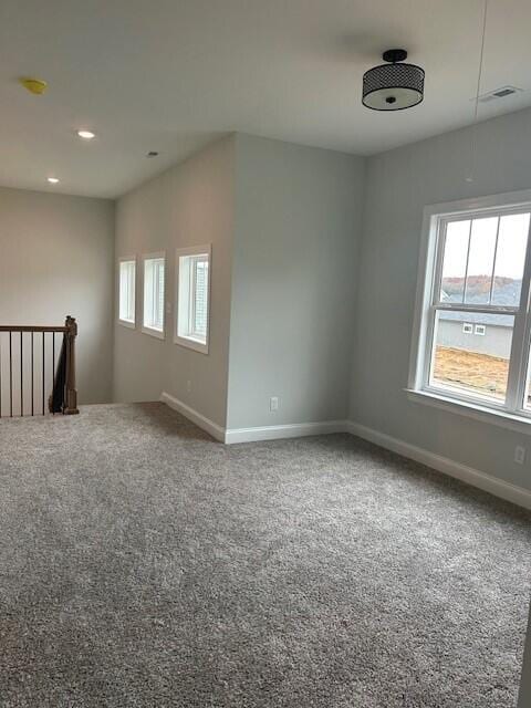 8860 Knolling Loop Unit 37, Ooltewah, TN 37363 - spare room with carpet floors, baseboards, and recessed lighting