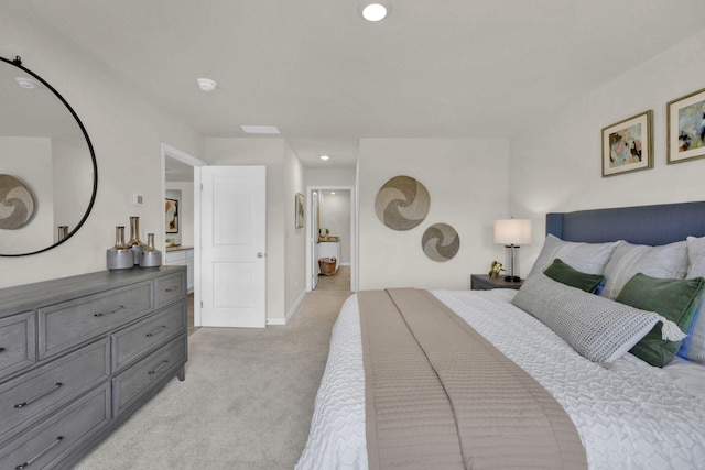 2308 Chelle Dr NE, Cleveland, TN 37323 - bedroom featuring light colored carpet, recessed lighting, baseboards, and ensuite bathroom