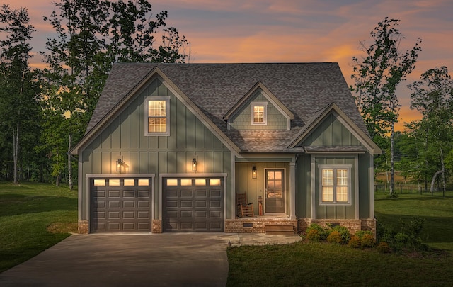 2664 Mowbray Pike Unit 2, Soddy Daisy, TN 37379 - craftsman inspired home with concrete driveway, a shingled roof, a front yard, and a garage