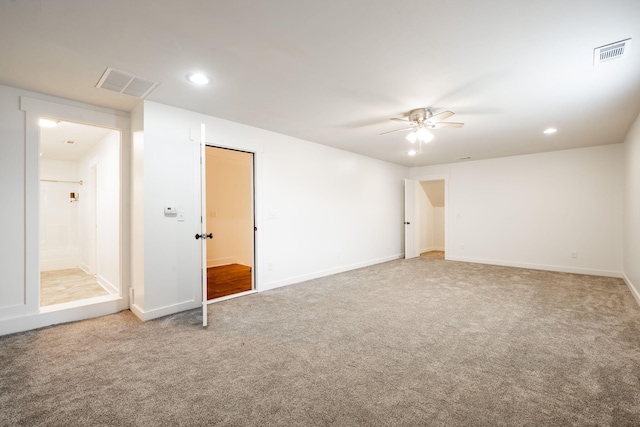 3637 Stickley Way, Apison, TN 37302 - carpeted spare room featuring a ceiling fan, recessed lighting, and baseboards