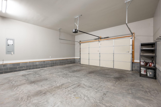 3637 Stickley Way, Apison, TN 37302 - garage featuring electric panel and a garage door opener