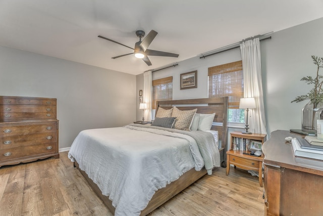 4950 Standifer Rd, Cohutta, GA 30710 - bedroom with wood finished floors and ceiling fan