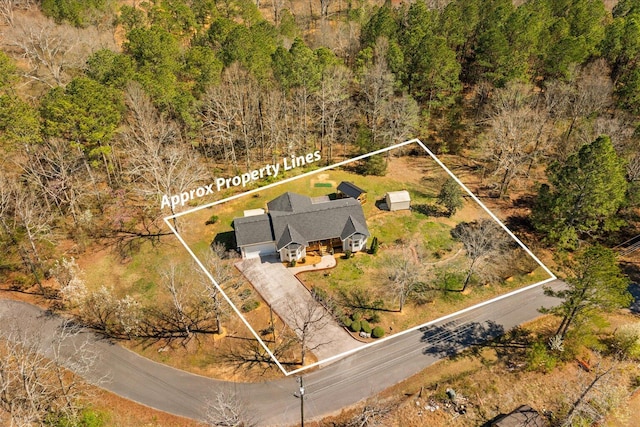 view of subject property featuring property boundaries highlighted