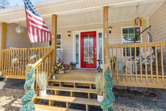 132 Katie Ln, Chatsworth, GA 30705 - doorway to property with a porch