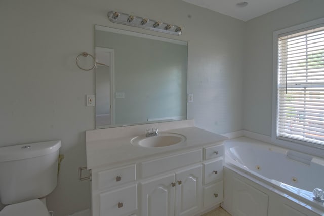 2204 Old Ivy Way Apt 3, Dalton, GA 30720 - full bathroom with toilet, a whirlpool tub, and vanity