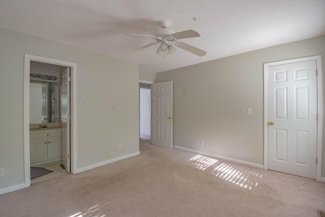 2204 Old Ivy Way Apt 3, Dalton, GA 30720 - unfurnished bedroom featuring carpet floors, baseboards, ensuite bathroom, and a textured ceiling