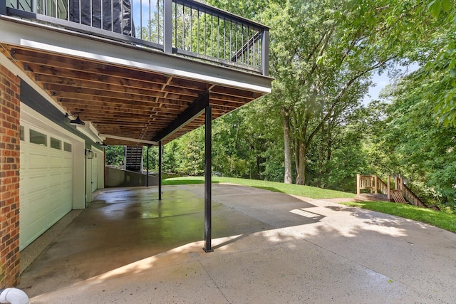 715 Forest Ave, Chattanooga, TN 37405 - view of patio / terrace featuring a garage