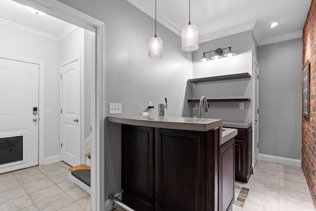 715 Forest Ave, Chattanooga, TN 37405 - bathroom with crown molding and baseboards