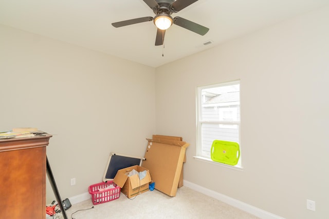 714 W 42nd St, Chattanooga, TN 37410 - carpeted bedroom with baseboards and ceiling fan