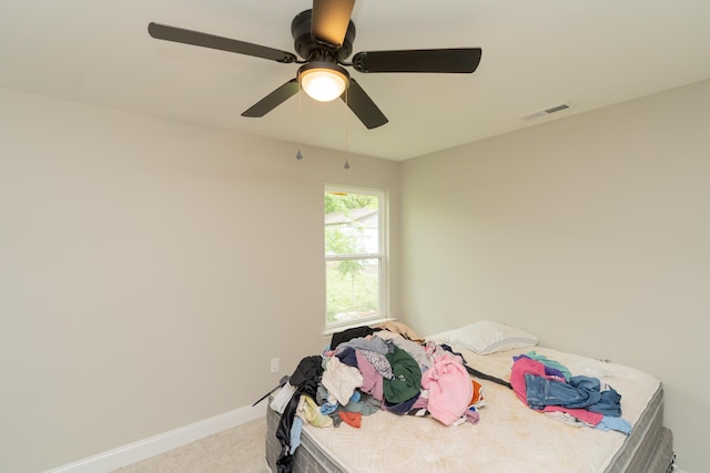 714 W 42nd St, Chattanooga, TN 37410 - carpeted bedroom featuring ceiling fan and baseboards