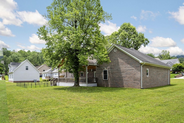 12204 Plow Ln, Soddy Daisy, TN 37379 - back of property featuring brick siding