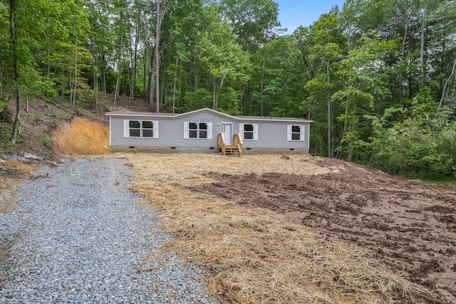 398 Jodie Ln, Dayton, TN 37321 - manufactured / mobile home featuring crawl space and a view of trees