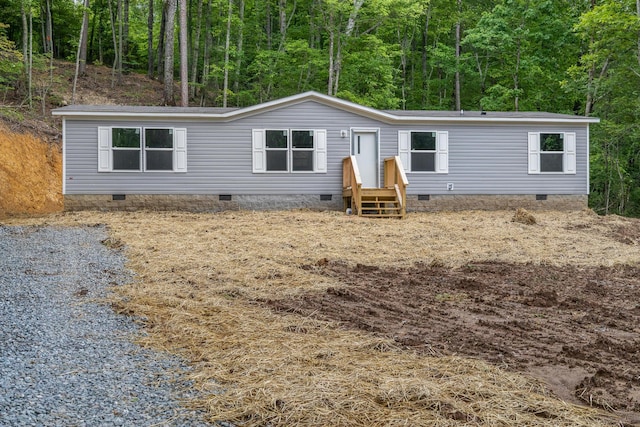 398 Jodie Ln, Dayton, TN 37321 - manufactured / mobile home with crawl space and a wooded view