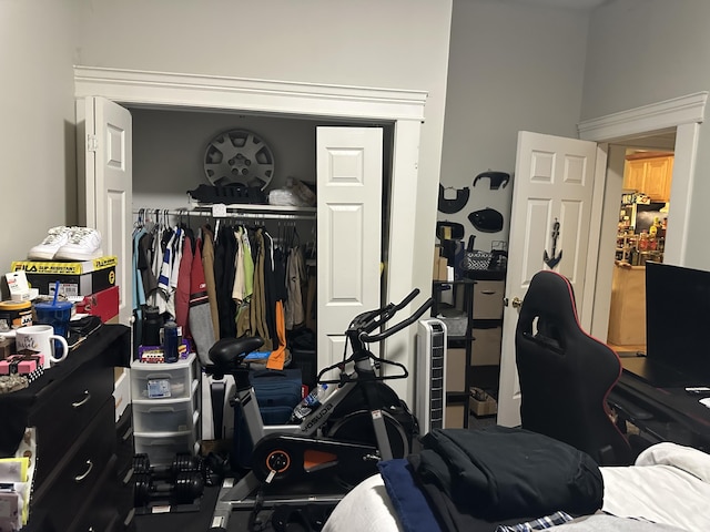 interior space featuring a closet