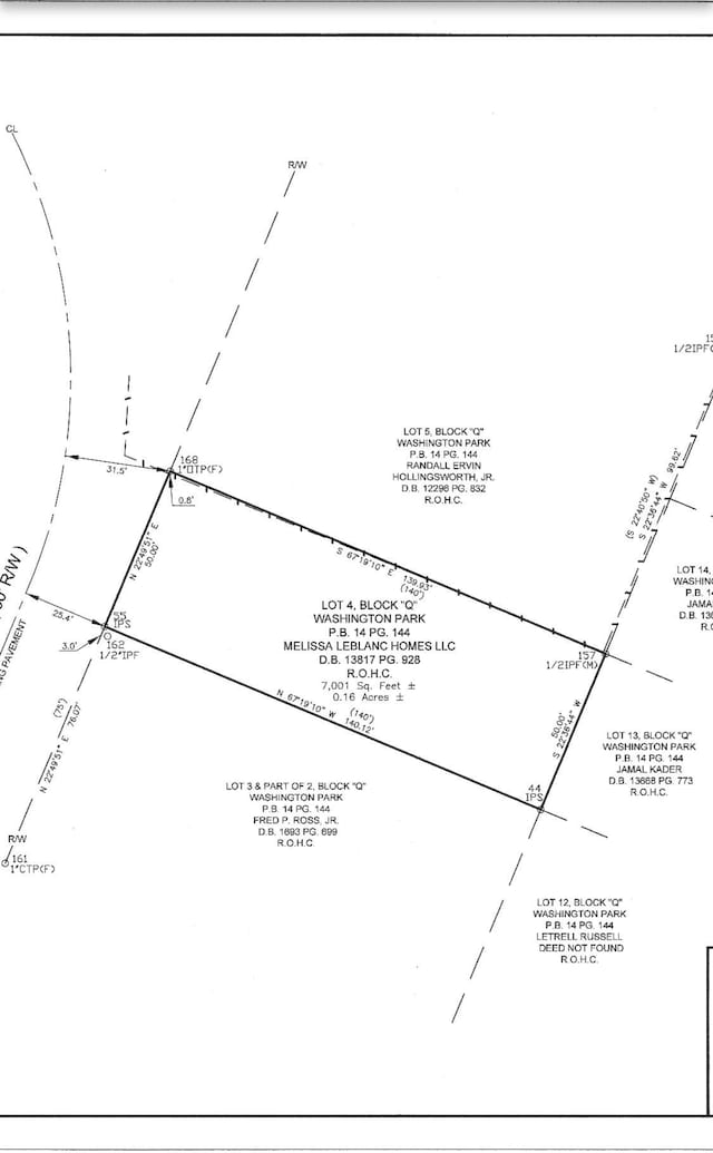1924 Wilberforce St, Chattanooga, TN 37421 - survey map / technical document