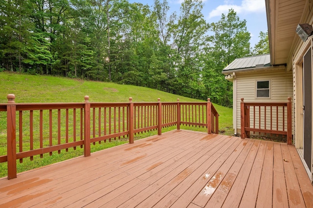 6601 Hunter Rd, Harrison, TN 37341 - wooden terrace featuring a lawn