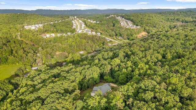 6601 Hunter Rd, Harrison, TN 37341 - aerial view of property's location with a forest and mountains