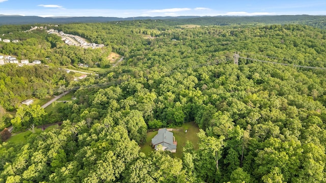 6601 Hunter Rd, Harrison, TN 37341 - aerial view of property's location featuring a heavily wooded area