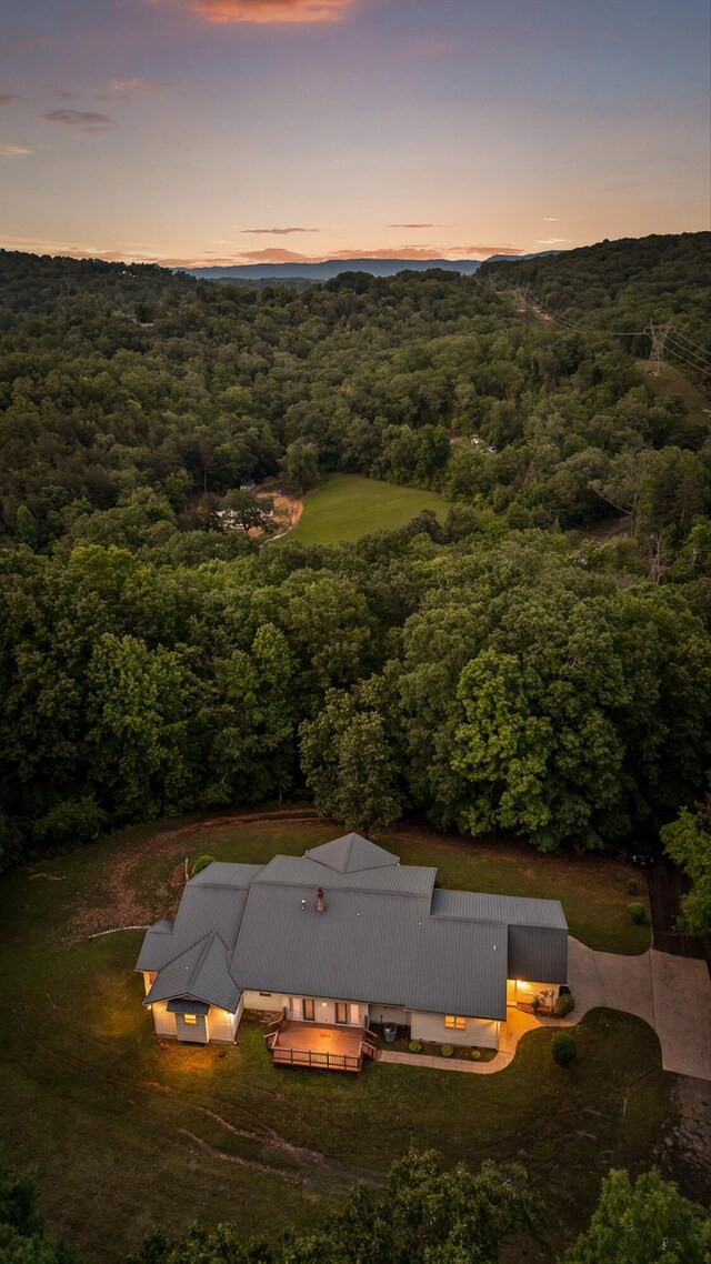 6601 Hunter Rd, Harrison, TN 37341 - view from above of property with a forest