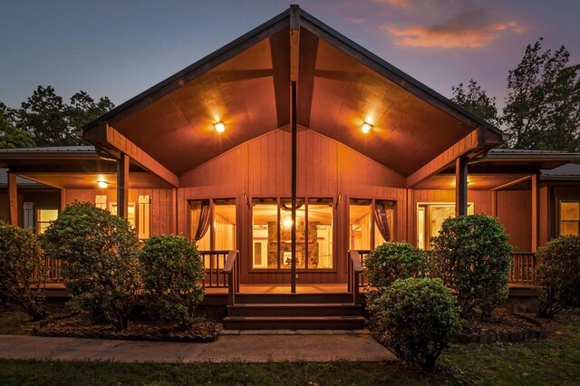 6601 Hunter Rd, Harrison, TN 37341 - back of house featuring covered porch