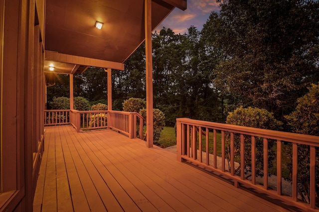 6601 Hunter Rd, Harrison, TN 37341 - view of deck at dusk