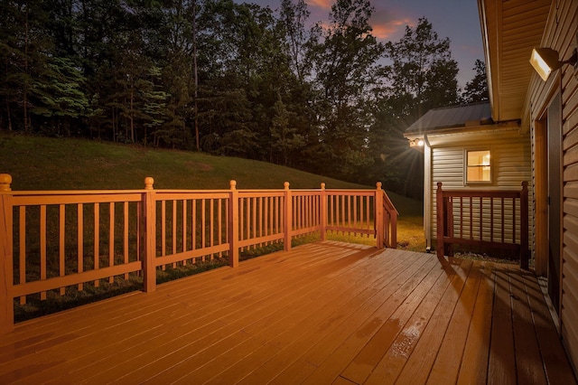 6601 Hunter Rd, Harrison, TN 37341 - wooden terrace with a lawn