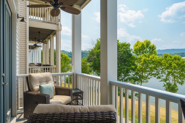 610 Mariner Way, Chattanooga, TN 37402 - balcony featuring ceiling fan