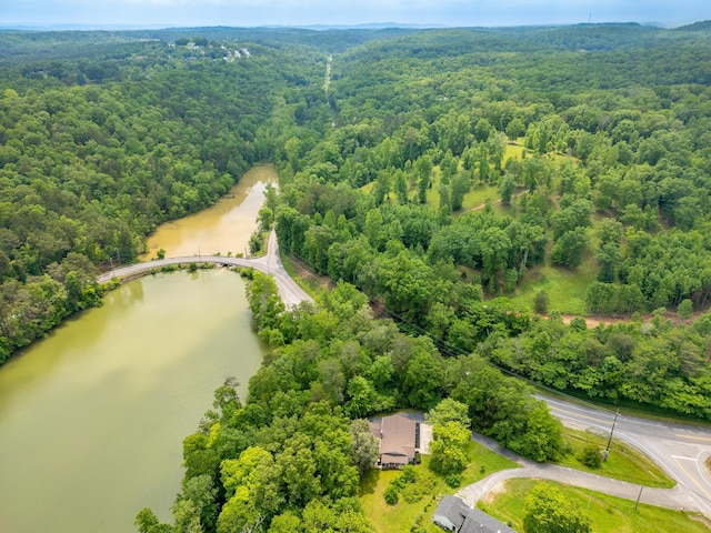 11306 Hixson Pike, Soddy Daisy, TN 37379 - drone / aerial view of a heavily wooded area and a large body of water