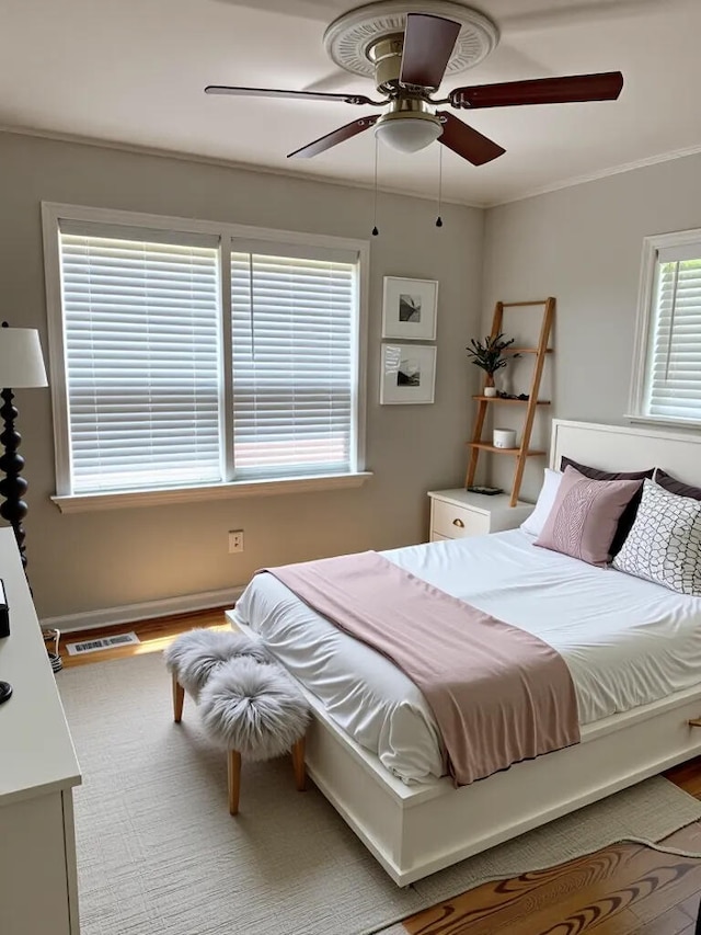 1641 John Ross Rd, Chattanooga, TN 37412 - bedroom with ceiling fan and ornamental molding