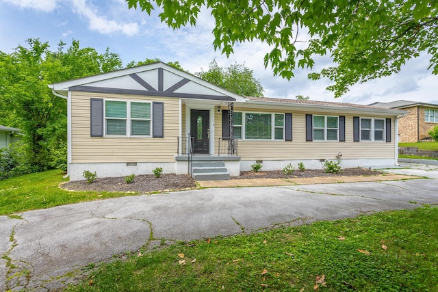 1641 John Ross Rd, Chattanooga, TN 37412 - ranch-style house with crawl space and a front yard